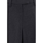 Brunello Cucinelli Gray Wool Oves Aries Dress Pants