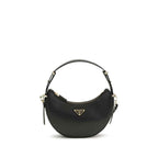 Prada Black Calf Leather Bos Taurus Shoulder Bag