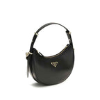 Prada Black Calf Leather Bos Taurus Shoulder Bag