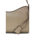 Prada Gray Calf Leather Bos Taurus Shoulder Bag