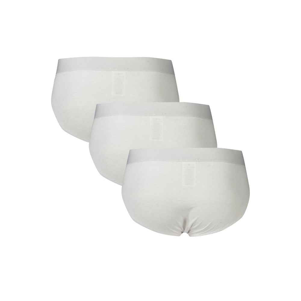 Bikkembergs White Polyester Men's Underwear Slip