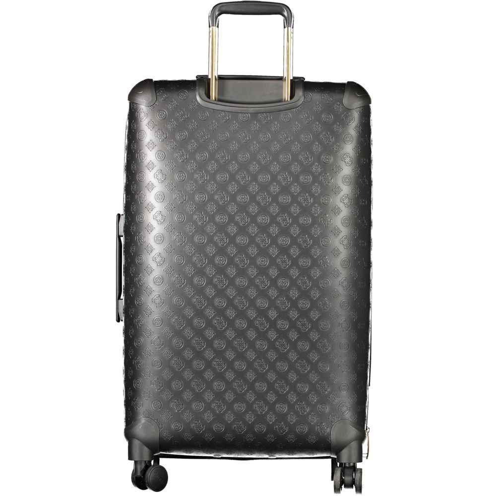 Guess Jeans Black Polyurethane Women's Travel Bag