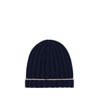 Brunello Cucinelli Blue Cashmere Beanie
