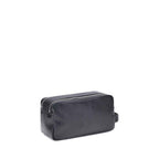Brunello Cucinelli Black Calf Leather Bos Taurus Airpod Holder