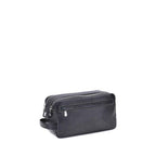 Brunello Cucinelli Black Calf Leather Bos Taurus Airpod Holder