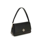 Tory Burch Black Calf Leather Bos Taurus Shoulder Bag
