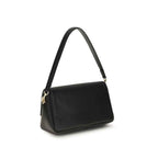 Tory Burch Black Calf Leather Bos Taurus Shoulder Bag