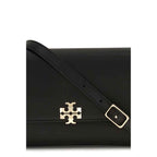 Tory Burch Black Calf Leather Bos Taurus Shoulder Bag