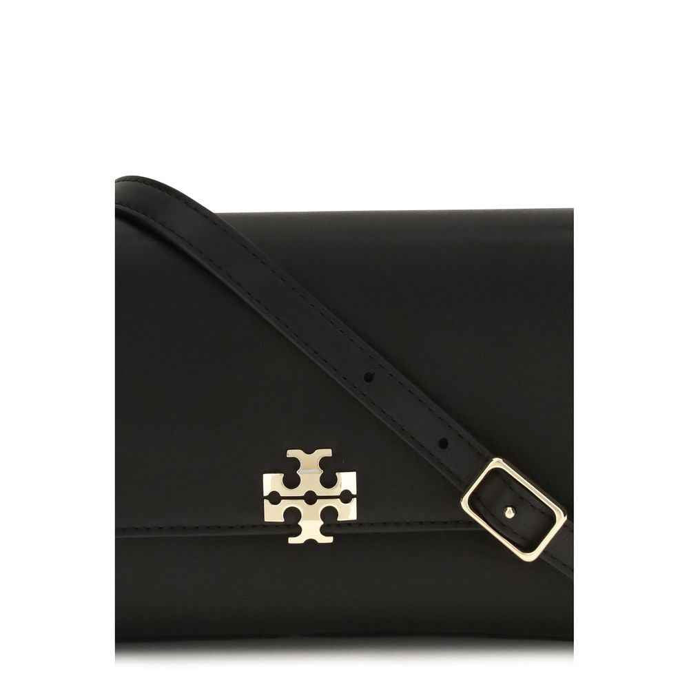 Tory Burch Black Calf Leather Bos Taurus Shoulder Bag