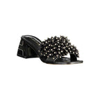 Laura Biagiotti Black Polyurethane Women's Sandal