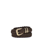 Brunello Cucinelli Brown Calf Leather Bos Taurus Belt