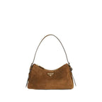 Prada Brown Calf Leather Bos Taurus Shoulder Bag