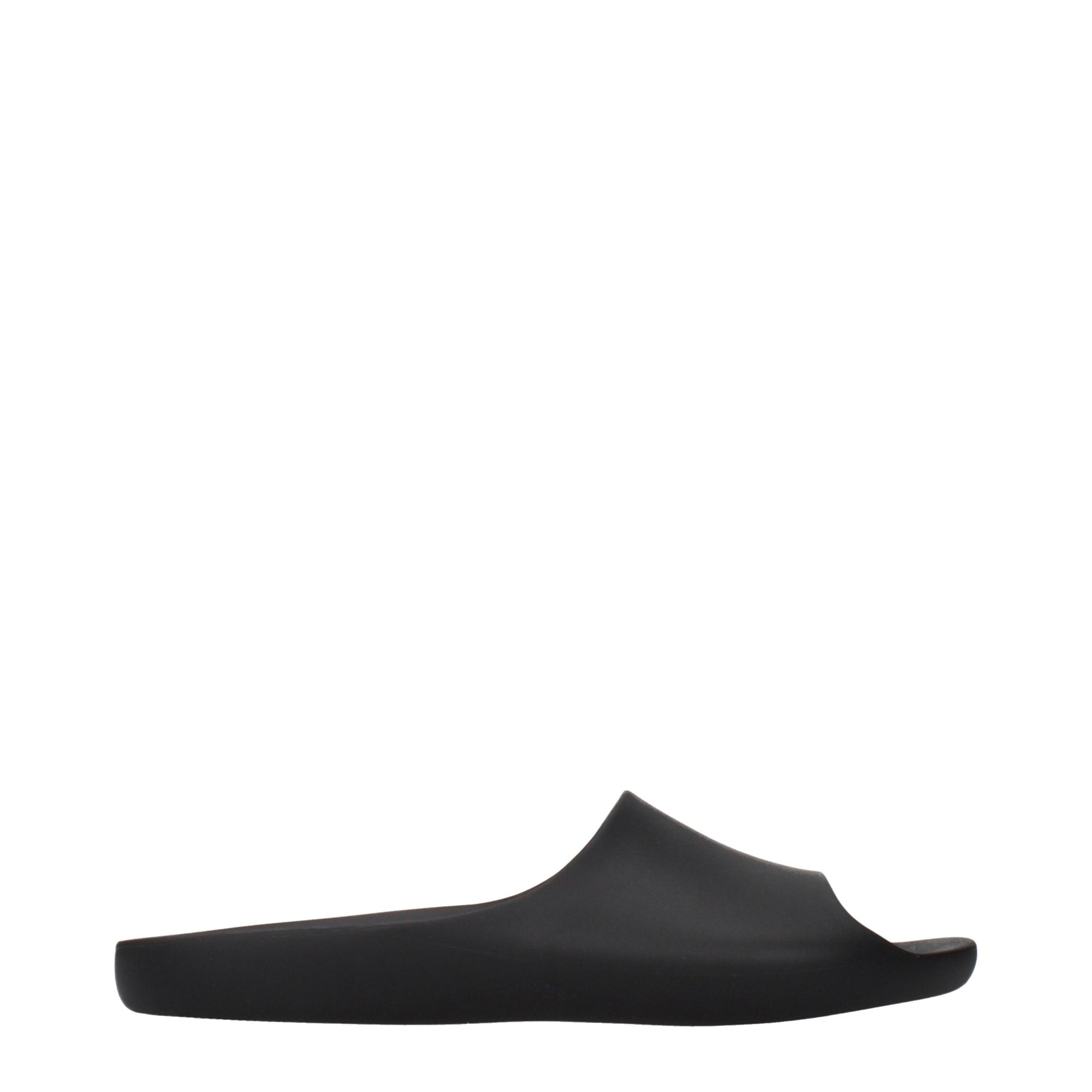 The Row Black Cotton Slippers