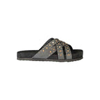 Laura Biagiotti Black Polyurethane Women's Sandal