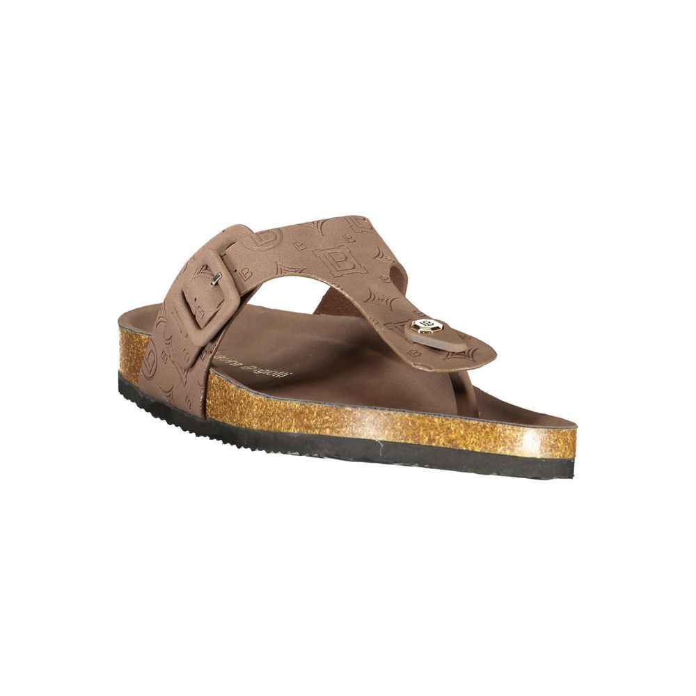 Laura Biagiotti Brown Polyurethane Women's Sandal