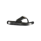 Laura Biagiotti Black Polyurethane Women's Sandal