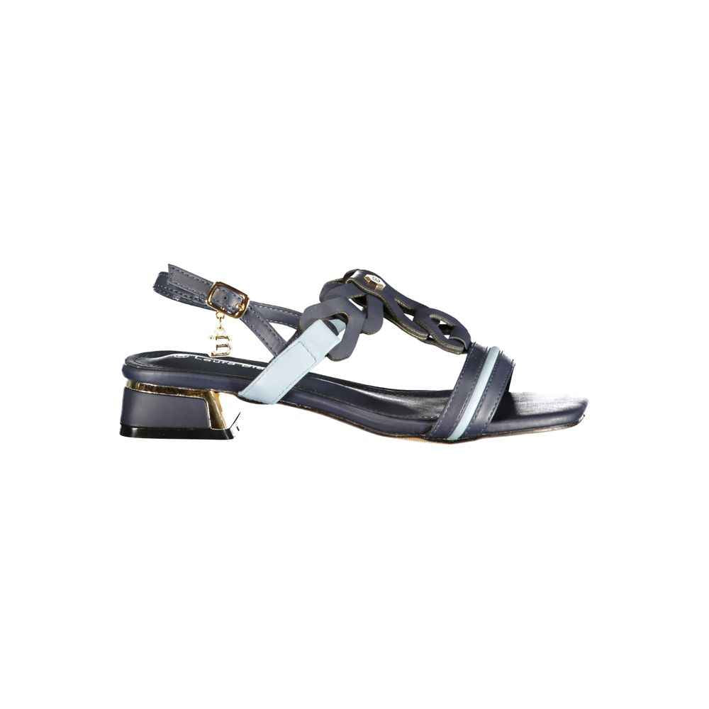 Laura Biagiotti Blue Polyurethane Women's Sandal
