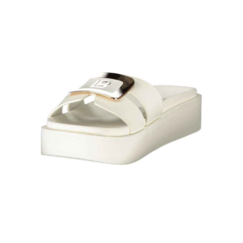 Laura Biagiotti Bianco Polyurethane Womens Sandal