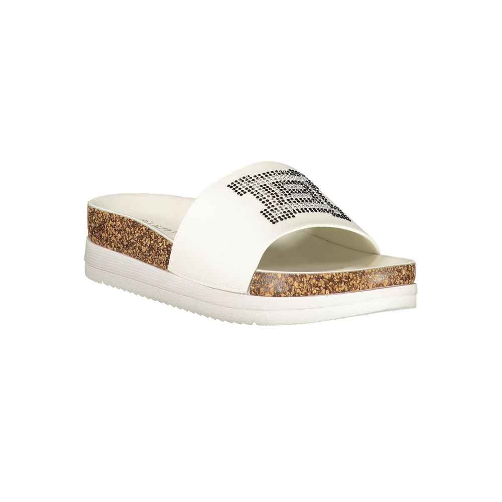 Laura Biagiotti White Polyethylene Slippers