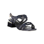 Laura Biagiotti Blue Polyethylene Flat Sandals