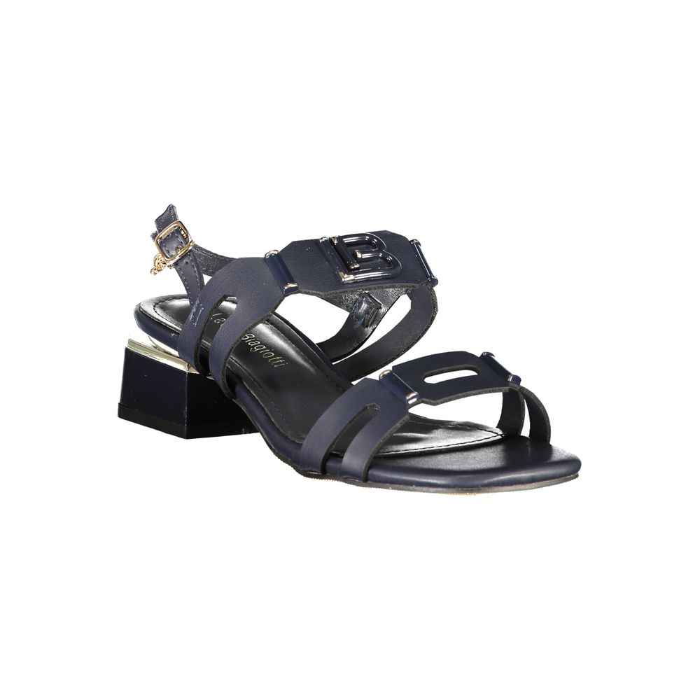 Laura Biagiotti Blue Polyethylene Flat Sandals