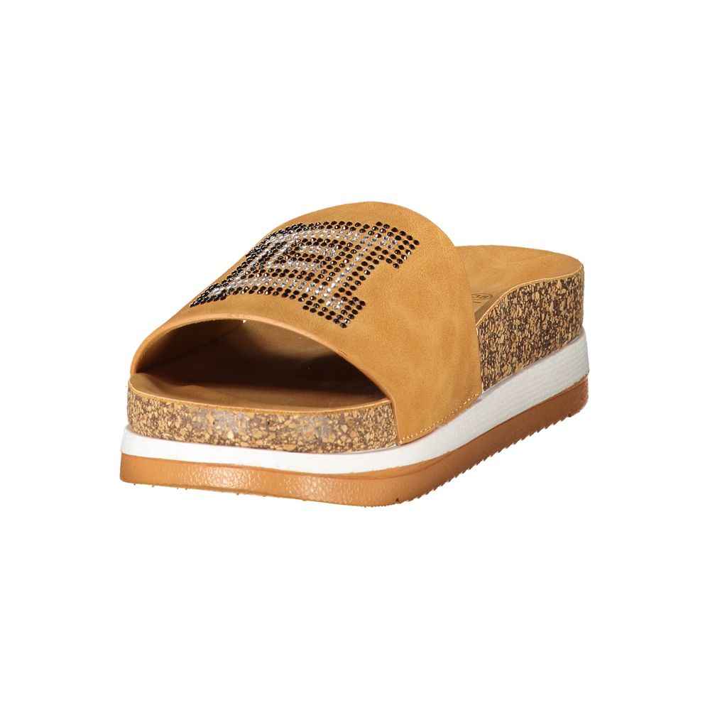 Laura Biagiotti Brown Polyethylene Slippers
