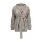 Brunello Cucinelli Beige Linen Cardigan