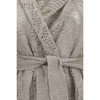 Brunello Cucinelli Beige Linen Cardigan