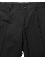 Dolce & Gabbana Black Wool Skinny Leg Dress Men Trouser Pants