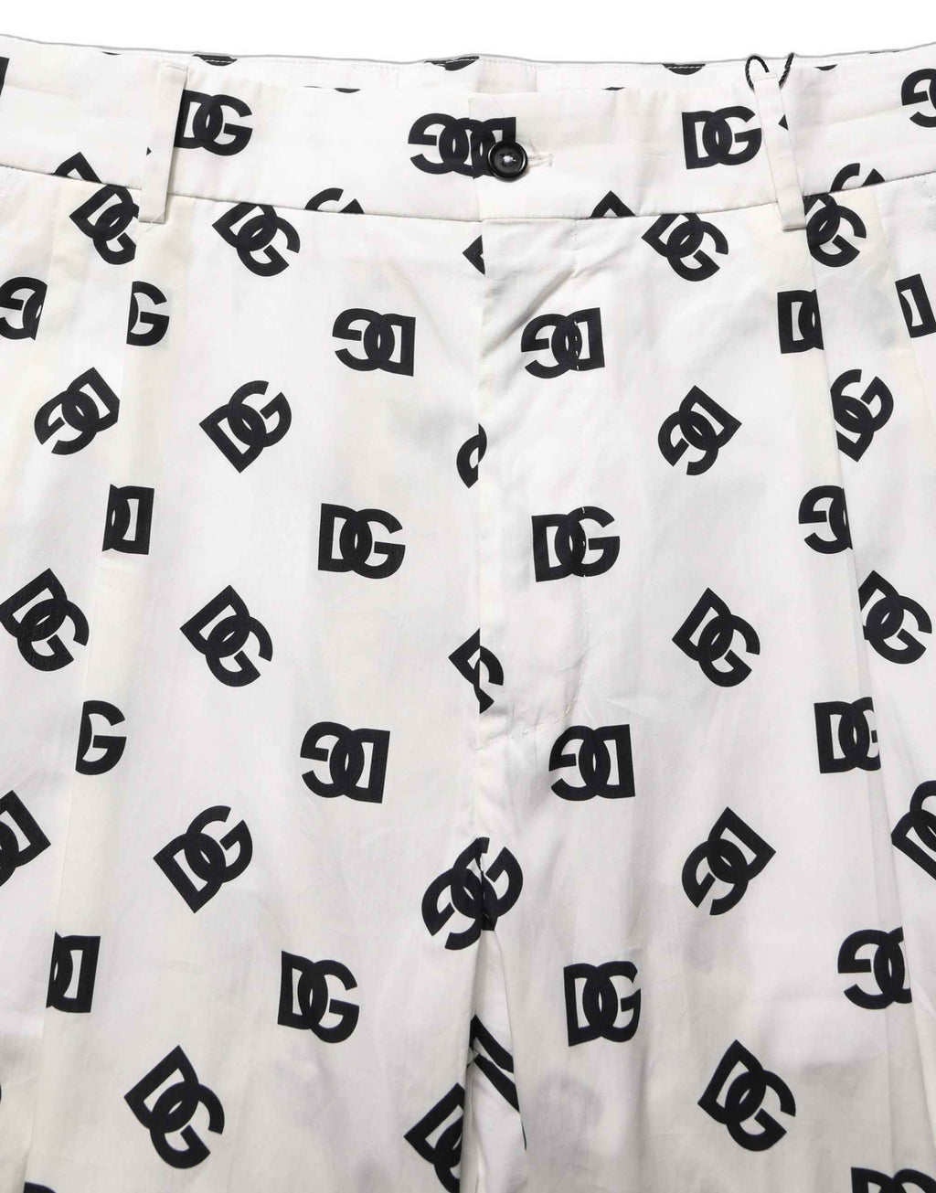 Dolce & Gabbana White Logo Skinny Leg Dress Men Trouser Pants