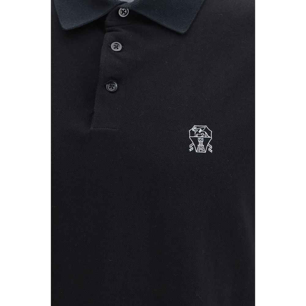 Brunello Cucinelli Black Cotton Shirt