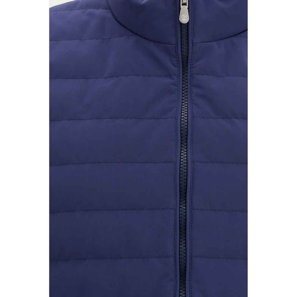 Brunello Cucinelli Blue Polyester Sleeveless Jacket