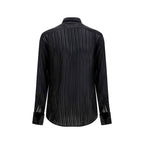 Gucci Black Silk Dress Shirt