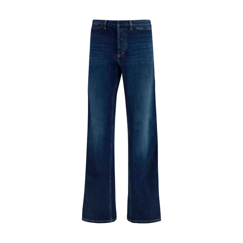 Gucci Blue Cotton Flared Jeans