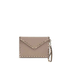 Valentino Garavani Beige Calf Leather Bos Taurus Wallet