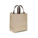 Marni Beige Calf Leather Bos Taurus Shoulder Bag