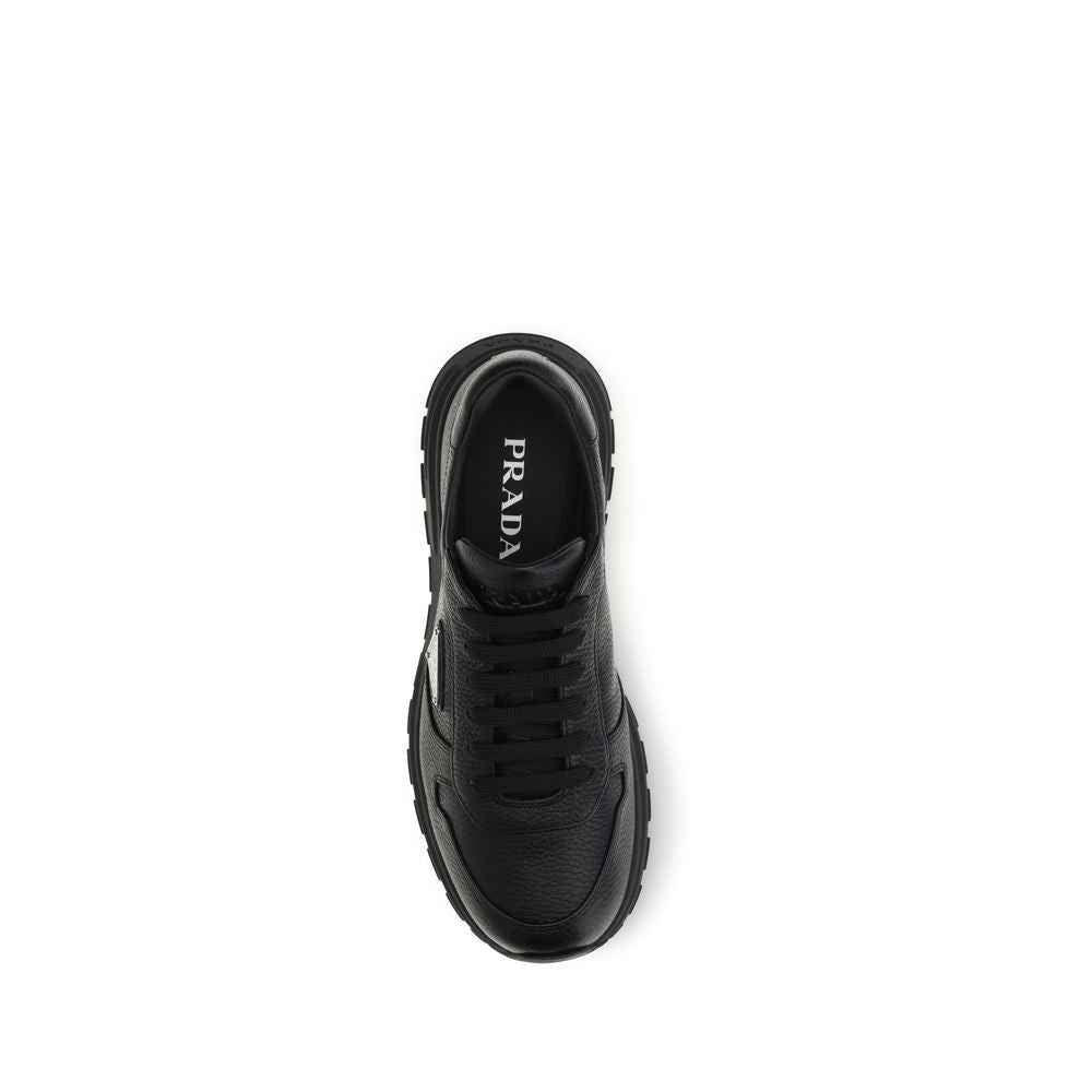 Prada Black Polyester Athletic Sneakers