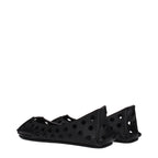 Alaïa Black Leather Ballet Flats