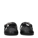 Miu Miu Black Leather Ballet Flats