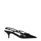 Miu Miu Black Leather High Heel Pumps