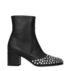 Alaïa Black Leather Ankle Boots