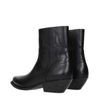 Celine Black Leather Ankle Boots