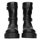 Christian Dior Black Leather Ankle Boots