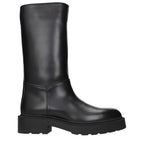 The Row Black Leather Boots