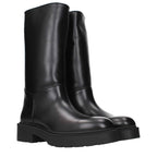 The Row Black Leather Boots