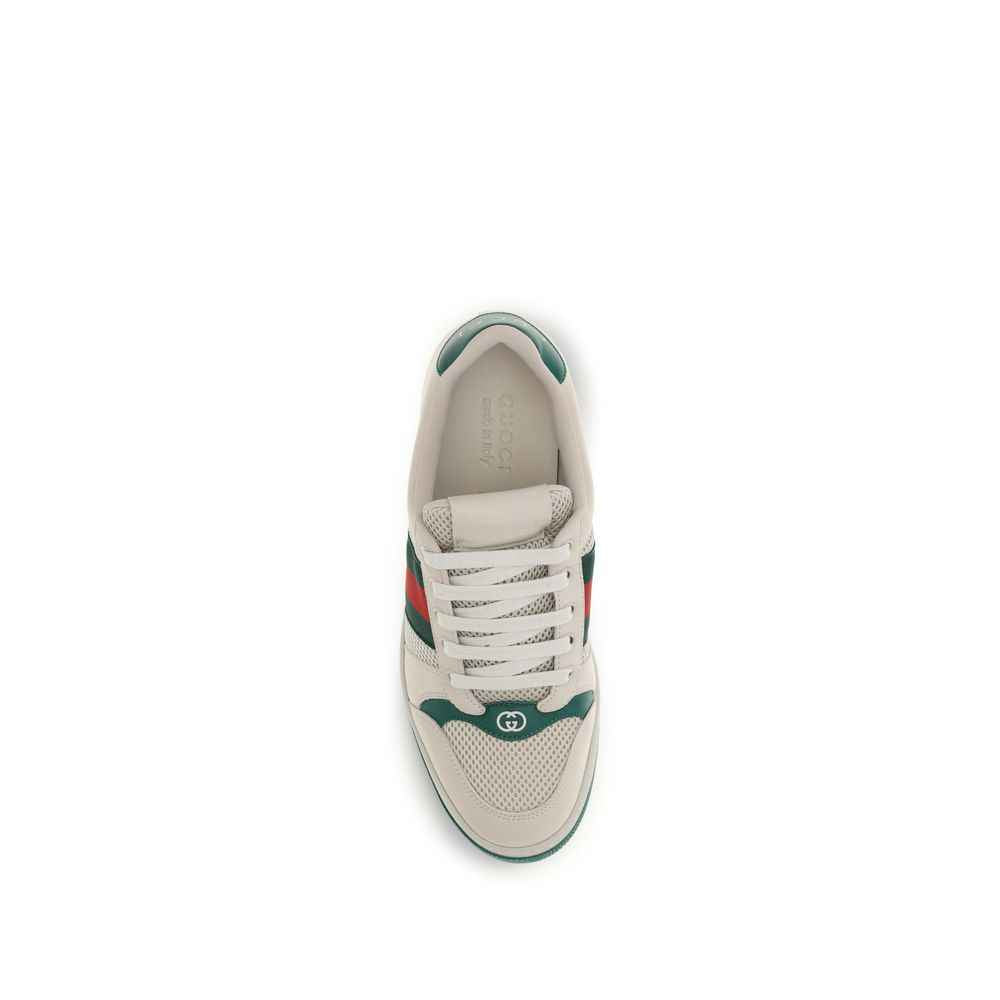 Gucci Beige Fabric Low Top Sneakers