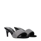 Prada Black Fabric Platform Sandals