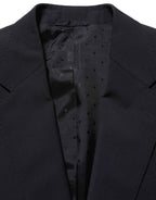 Dolce & Gabbana Black Wool Slim Fit Formal 3 Piece Men Suit