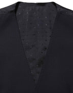 Dolce & Gabbana Black Wool Slim Fit Formal 3 Piece Men Suit