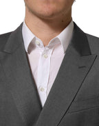 Dolce & Gabbana Gray MARTINI Slim Fit Formal 2Piece Men Suit